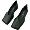 Spring Summer New Mary Janes Flats Shoes Lolita Retro Women Sandals Dress Fashion Chunky Shallow Shoes Pu Leather