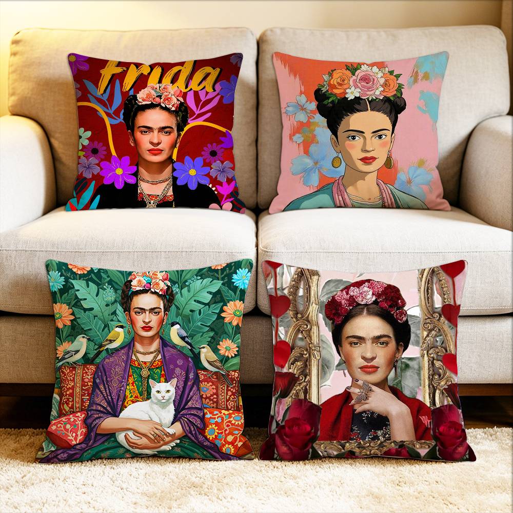 F-Fridas-S K-Kahlo Искусство Различные Размеры Квадратная Наволочка Для Автомобиля Дома Спальни Декор