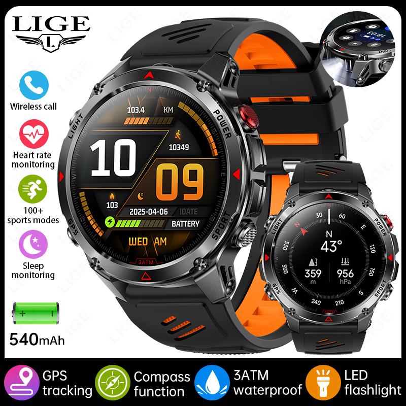 Новые Профессиональные Спортивные Умные Часы GPS Трек Outdoor RIDE Run Компас Высотомер 3ATM Фитнес Браслеты 540 мАч Часы