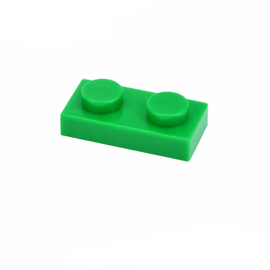 1x2 Точки 100 ШТ. Цветные Обучающие Креативные совместимые 3023 Размер MOC Строительные блоки Тонкие Фигурки Кирпичики Игрушки для Детей