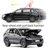 Масштаб 1/32 Tiguan L, литая под давлением модель автомобиля из сплава, модель игрушечного автомобиля со звуком и светом, детская игрушка-автомобиль с откидной спинкой, выставки коллекций праздничных подарков
