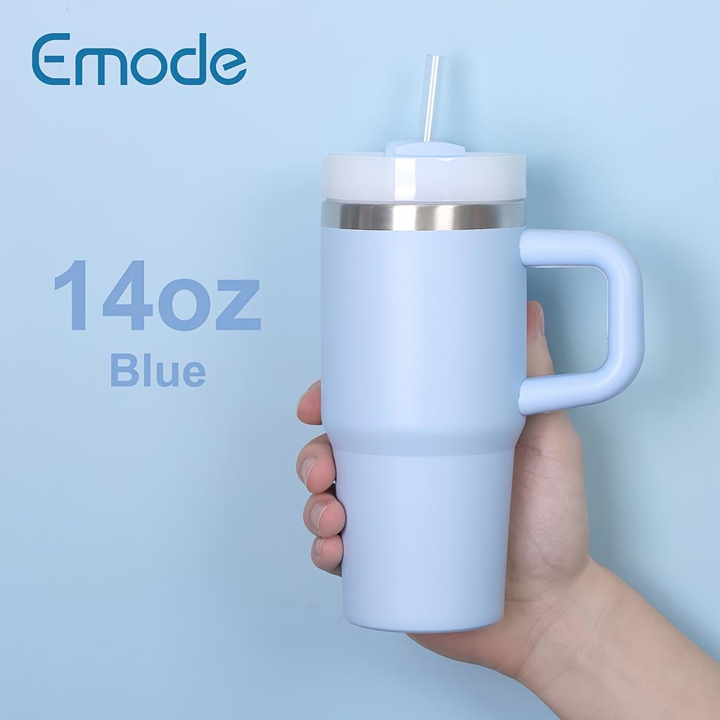 Изолированная кружка из нержавеющей стали на 14 унций с крышкой и трубочкой — не содержит бисфенол А, ударопрочная, отлично подходит для любого времени года — идеальный подарок на день рождения, Хэллоуин