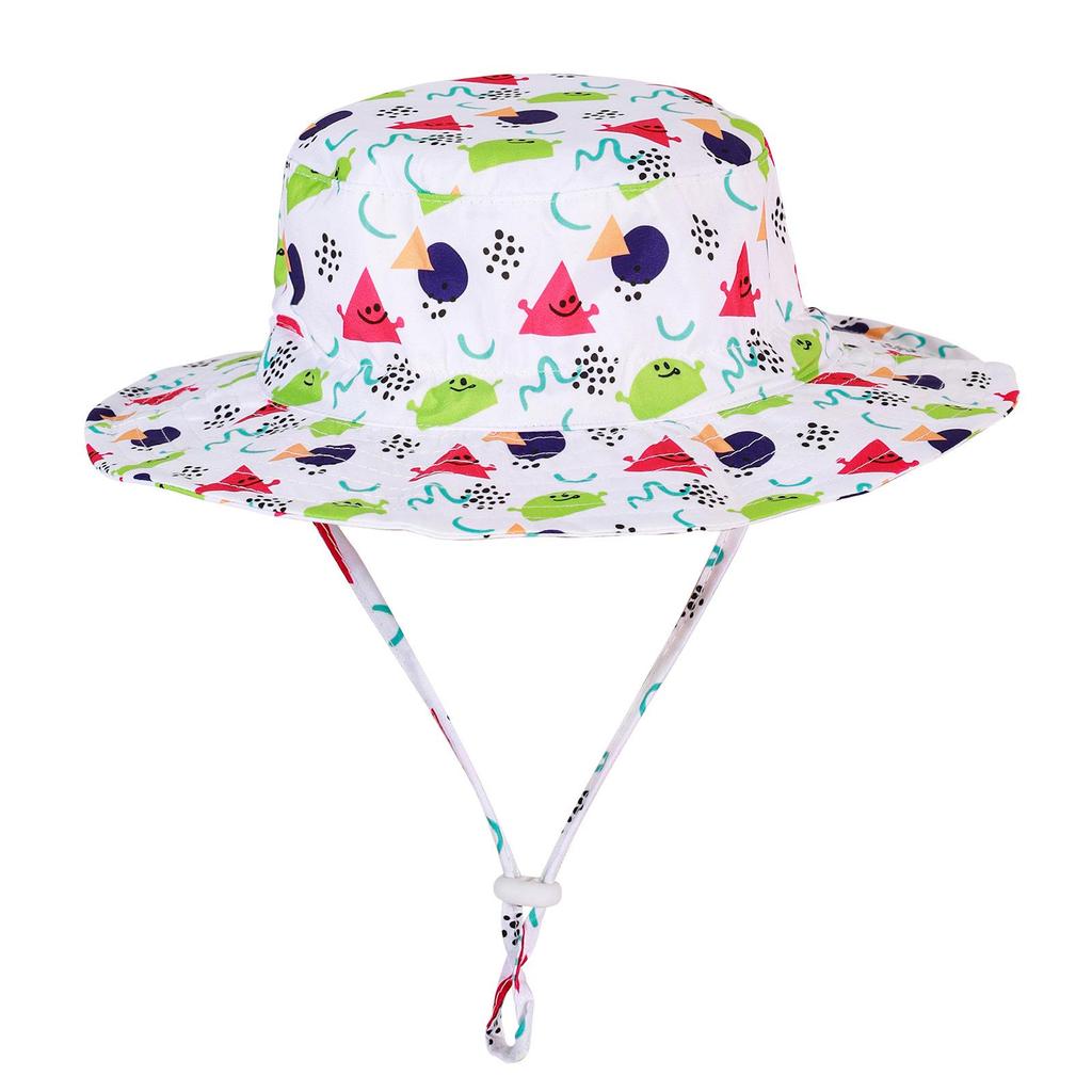 Breathable Adjustable Bucket Hat for Toddlers - Quick-Dry, Windproof, Sun Protection