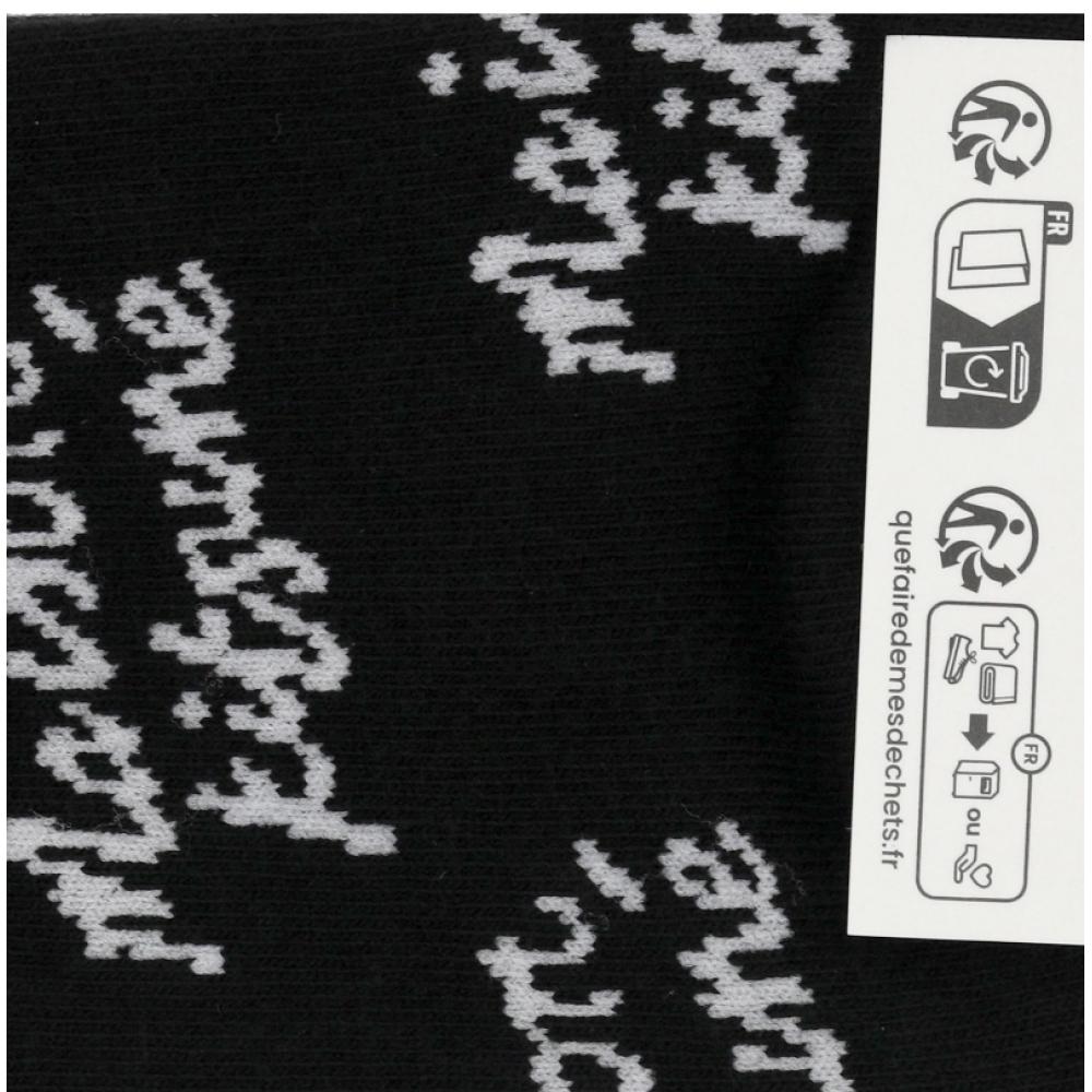 Maison Kitsune Nm06440kt0014 P199 Handwriting Logo All Over Socks