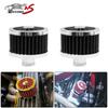 2pcs Black Universal 23mm Car Push In High Flow Vent Valve Cover Breather Filter