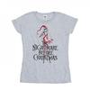 Женская/женская хлопковая футболка «Кошмар перед Рождеством» с Санта-Клаусом