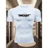 Men's Black Compression T-Shirt with "BEAST" Text Print, Elastic Quick Drying Breathable Gym Workout & Sports Training Top