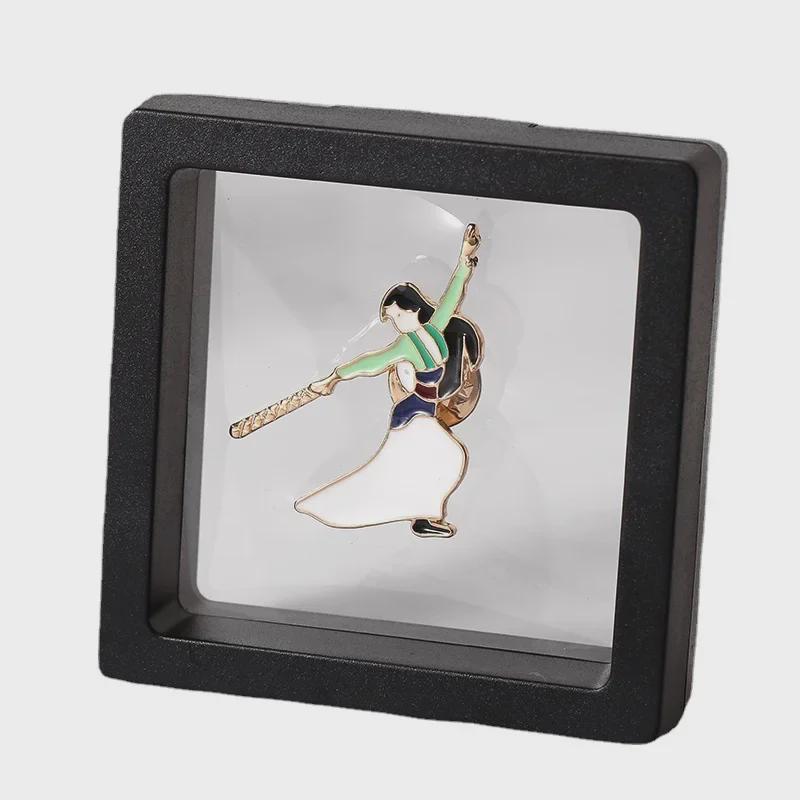 Брошь из сплава «Кунг-фу»: Модная подвеска-персонаж с капельной краской для сумок