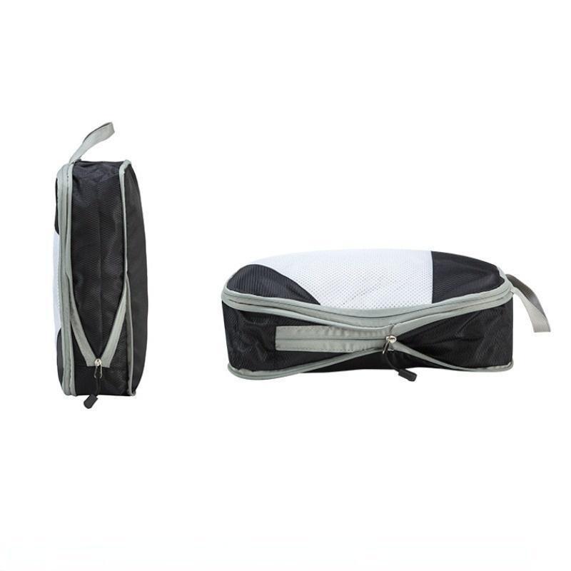 Compression Packing Cubes 4pcs/set Travel Storage Bag Portable Luggage Suitcase Organizer Set Extensible Packing Mesh Bags for Clothing Shoes