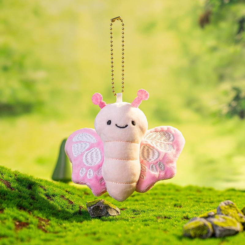 15Cm Adorable Insect Series Plush Doll Pendant Toy Cute Butterfly Parrot Snail Horse Cockroach Plush Pendant Gift Decor Gifts