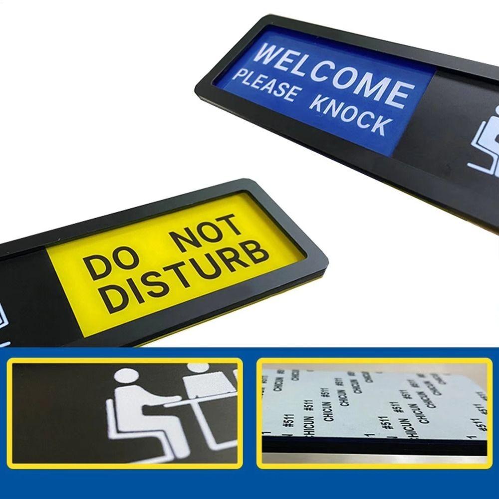 Clear Communication Privacy Sign Sliding Door Sign Sturdy Do Not Disturb Sign Bathroom