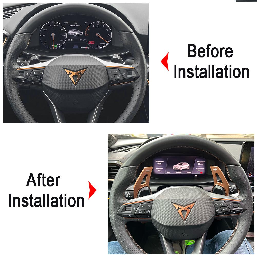 Shifter Paddles For Cupra Formentor Cupra Ateca Leon e-Hybrid Terramar 2020-2026 Car Steering Wheel DSG Gear Extend Accessories