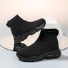 Children's Fly-woven Sneakers 2025 New Boys and Girls Breathable Mesh Lightweight Non-slip One-pedal Socks Shoes