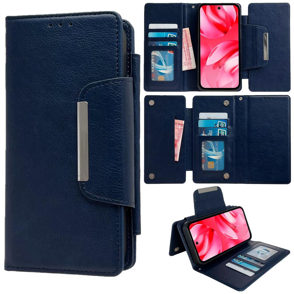 For Google Pixel 9a Case Detachable 2-in-1 Magnetic Closure PU Leather Wallet Phone Case