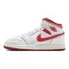 Air Jordan 1 Mid SE GS White Dune Red Детские кроссовки Lobster Sail Vachetta-Tan FJ3464-160