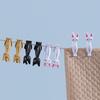 Spring Clamp Long Tail Drying Clothes Strong Power Cute Cats Sheet Quilt Spring Clamp Household Supplies