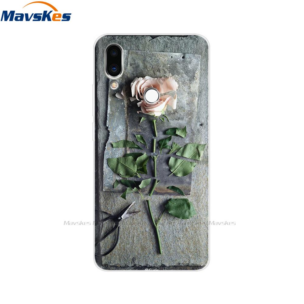 Чехол для Meizu Note 9 Note9 Мягкий ТПУ Силикон Funda Задняя крышка Для Meizu M9 Note Чехол M9Note M 9 Чехол для телефона с принтом розы Coque Para