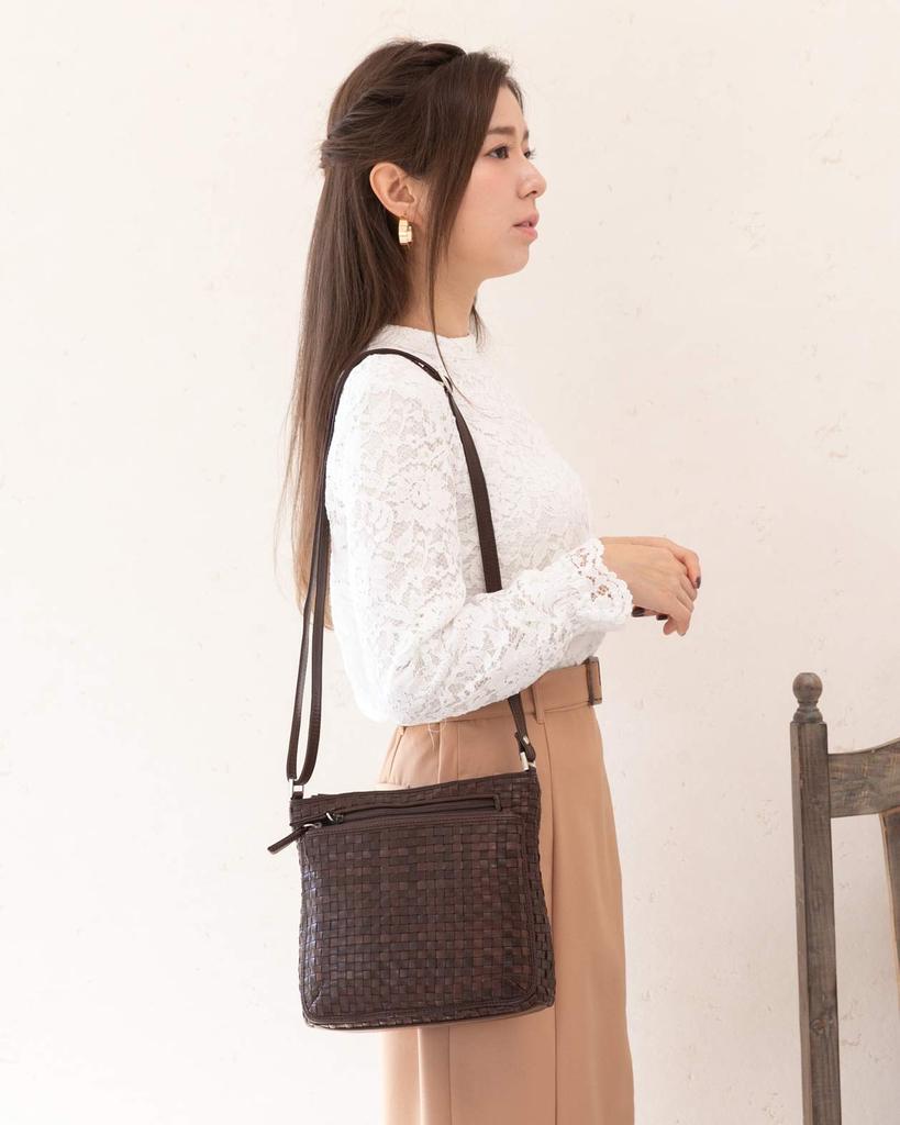 [IMAI BAG с 1977 года] Женская квадратная сумка на плечо Imai Bag totrue из натуральной лошадиной кожи с изображением пони и многофункциональным хранением (33260