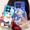 Konosuba Аква Матовый ТПУ Чехол для Мобильного Телефона для Xiaomi 15 14 13 12 Mi 11 T Ultra Lite Pro S X 5G Цветной Печатный Чехол