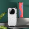 KEYSION Shockproof Armor Case for Redmi Note 14 Pro 5G 14 Pro+ Silicone+PC Transparent Honeycomb Phone Cover for Xiaomi POCO X7