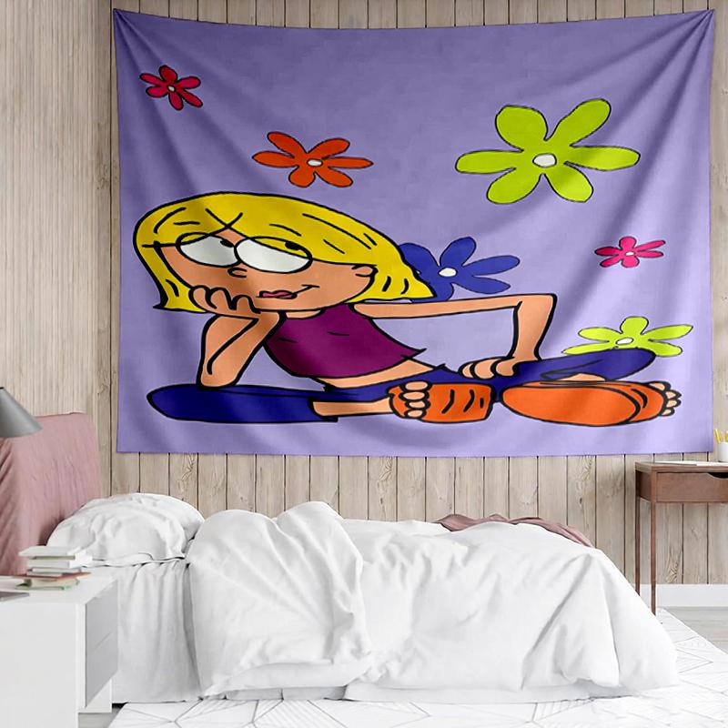 Lizzie-McGuire Print Tapestry, Backdrop, Easy Setup, Ideal for Bedroom, Office & Living Room, with Aesthetic Wall Hanging Decor.