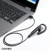 SANWA SUPPLY Bluetooth-гарнитура внешняя Черный Бесплатно (с микрофоном) ММ-BTMH61BK