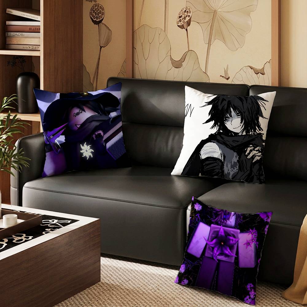 TwoTime Forsaken Pillow Case Antidustmite Pillowcase Invisible zipper silky short plush Sofa cushion cover