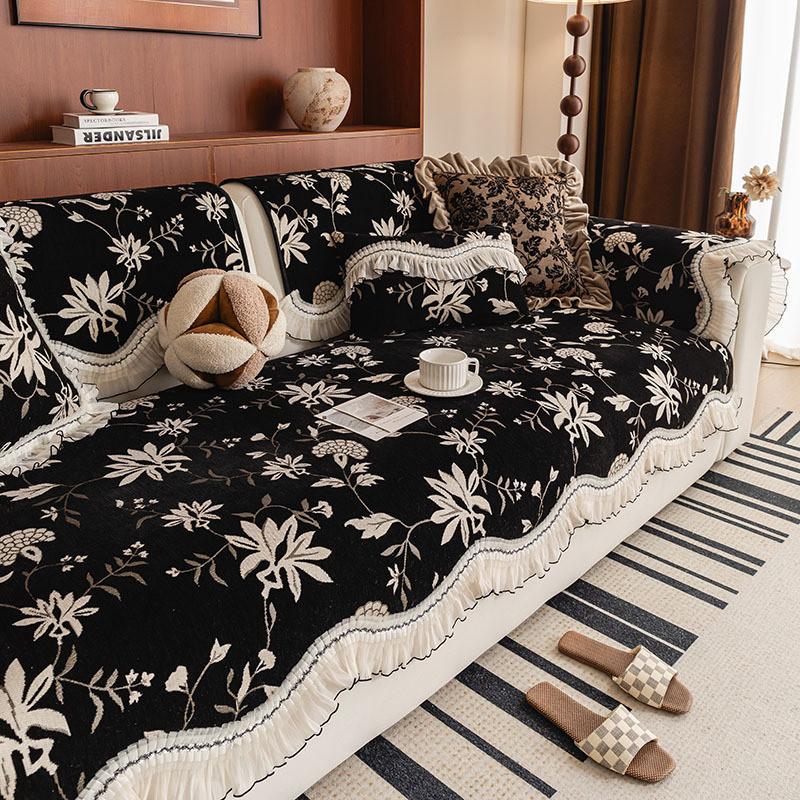 1 шт. Неправильный чехол на диван Шенилл Современный Нескользящий Чехол-подушка для дивана Простой Прочный Защитник мебели Домашний декор