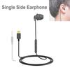 3.5mm/Type-c Wired Earbuds In Ear Headphone One Side Earplugs with Mic Single Side Earphone Single Earphone for Smart Phones MP3