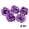 Purple Artificial Flowers Heads Silk Fake Flowers for Home Decor Party Wedding Decoration Garlamd DIY Craft Gifts Accessories