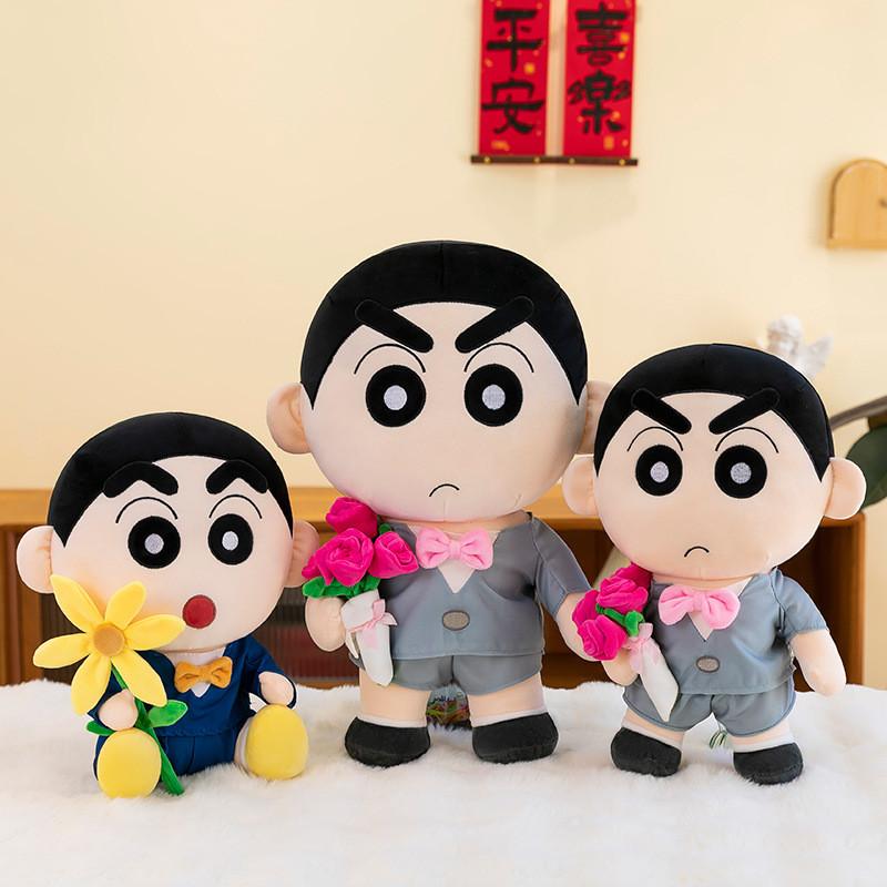 Crayon Shin Chan Full Dress Plush Toy Anime Fill Dolls Room Decor Toys Gift