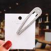 1PCS Rhinestone Hair Clips Water Drop Crystal Hair Barrettes Bling Hairpins Glitter Hair Accessories For Women Girls