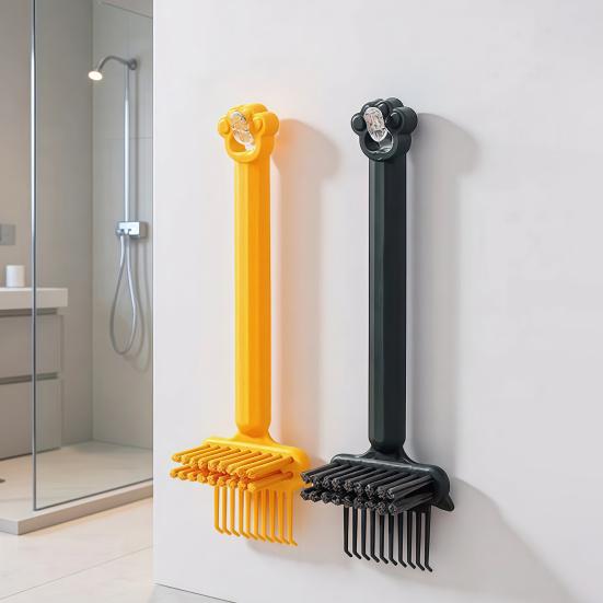 1/4 шт. Очиститель для волос с длинной ручкой, двусторонняя массажная расческа с подушкой безопасности, инструмент для чистки, портативный, для дома, путешествий, салонный инструмент для удаления волос с расчески