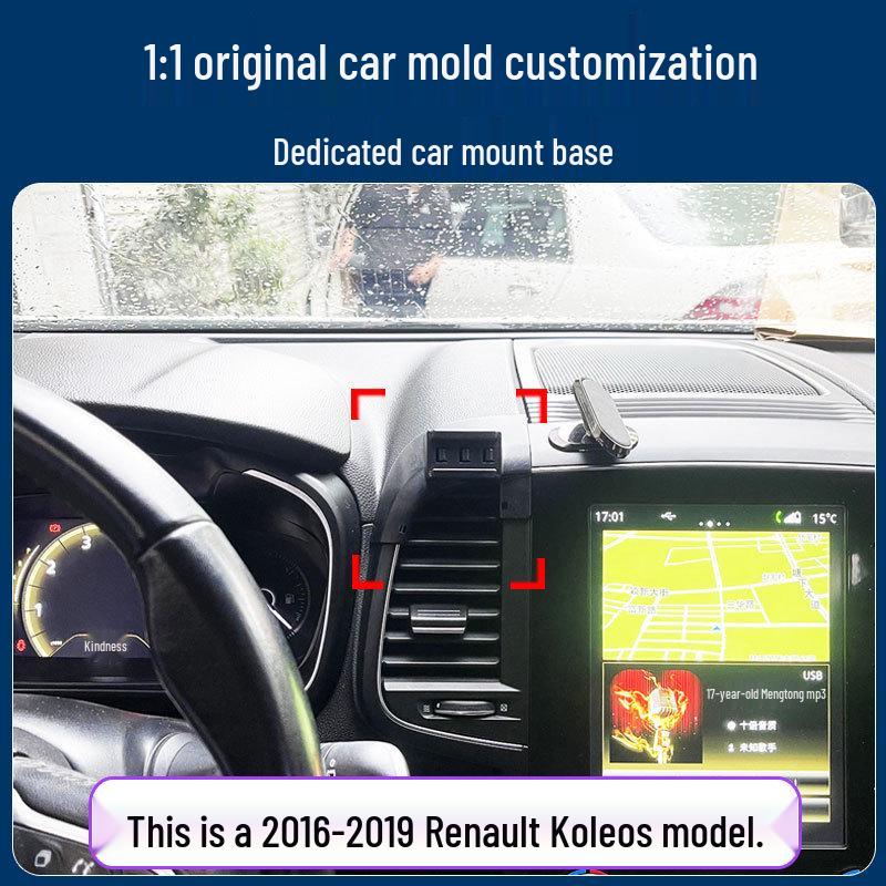 Автомобильный держатель телефона-клипса для Renault Koleos
