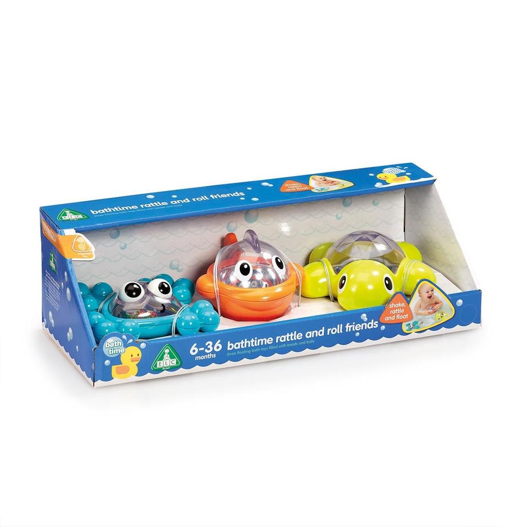 Центр раннего развития Bathtime Rattle Roll Friends Набор из 3 игрушек для ванны Игрушки для игр в воде Подарки для малышей 149135 Оригинальный продукт и