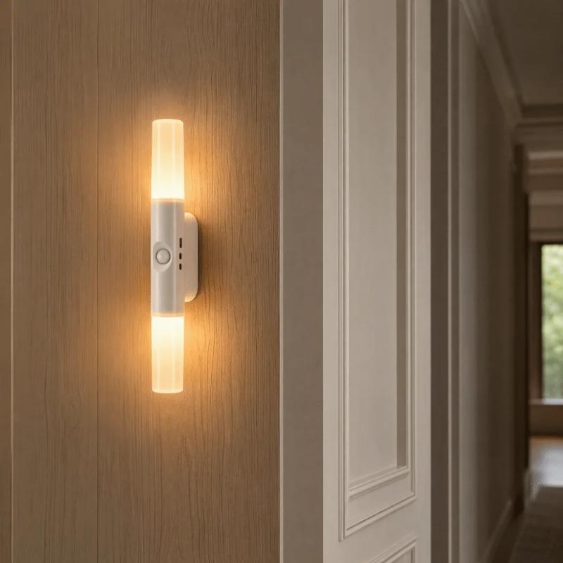 Wireless Sensor Night Light 3/7 Colors Changing Rechargeable Wall LED Lamp USB Charging Magnetic Sticker RGB Gradient Wall Lamp