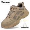 Insulation 10kv Safety Shoes Men Anti-smash Breathable Electrician Welding Work Boots Puncture-proof Male Footwear