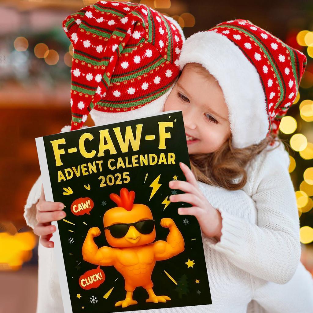 Рождественский Адвент-календарь Акриловый Мини F Caw F Курица Подвесное Украшение Для Праздничного Дома Офиса Подарок