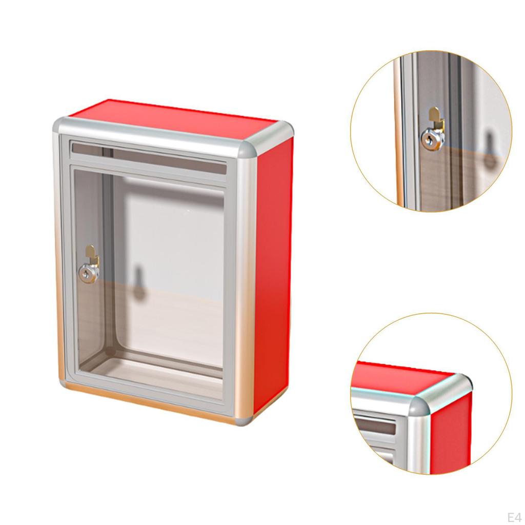 Donation Lockable Ballot Drop Container for Reception Survey