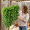 Plastic Artificial Hanging Monstera Vine UV Resistant Trailing Greenery Vine  Balcony