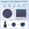 5D Magic Mirror Effect Cat Eye Powder Magnetic Nail Glitter Pigment Manicure Holographic Chrome Dust Can Use With Polish Gel