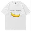 Summer Men's T-shirt High Quality 100% Cotton Funny Banana Printing Casual Loose O-neck Men Short Sleeve T-shirt Male Tees Tops