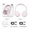 Модные Беспроводные Bluetooth-Наушники Накладные: Большие амбушюры, Шумоподавление, Hi-Fi, Для киберспорта, Стильная и портативная гарнитура