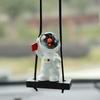 Car Swing Pendant Astronaut Rearview Mirror Hanging Ornaments Swing Astronaut Pendant Automobile Decoration Accessories