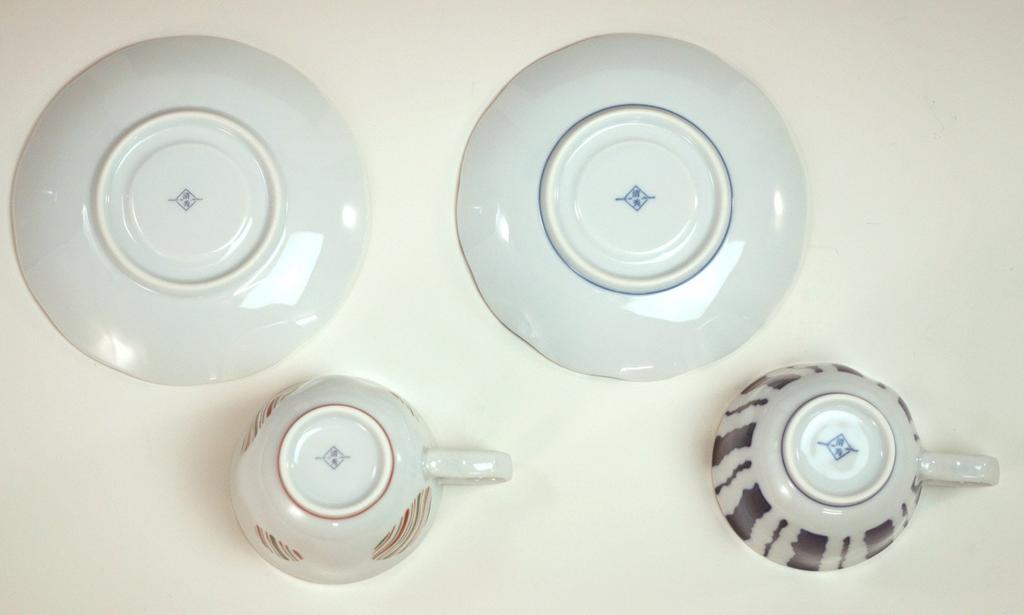 Nishikai Pottery Hasami Ware Coffee Cup Saucer Set Somenishiki Modern Presentation Box 250ml 14112