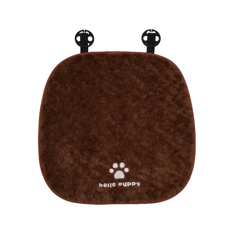 Winter Warm Plush Car Seat Cushion Universal Seat Supports Car Headrest Neck Pillow Plush Dog Cartoon Comfortable Waist Pillow