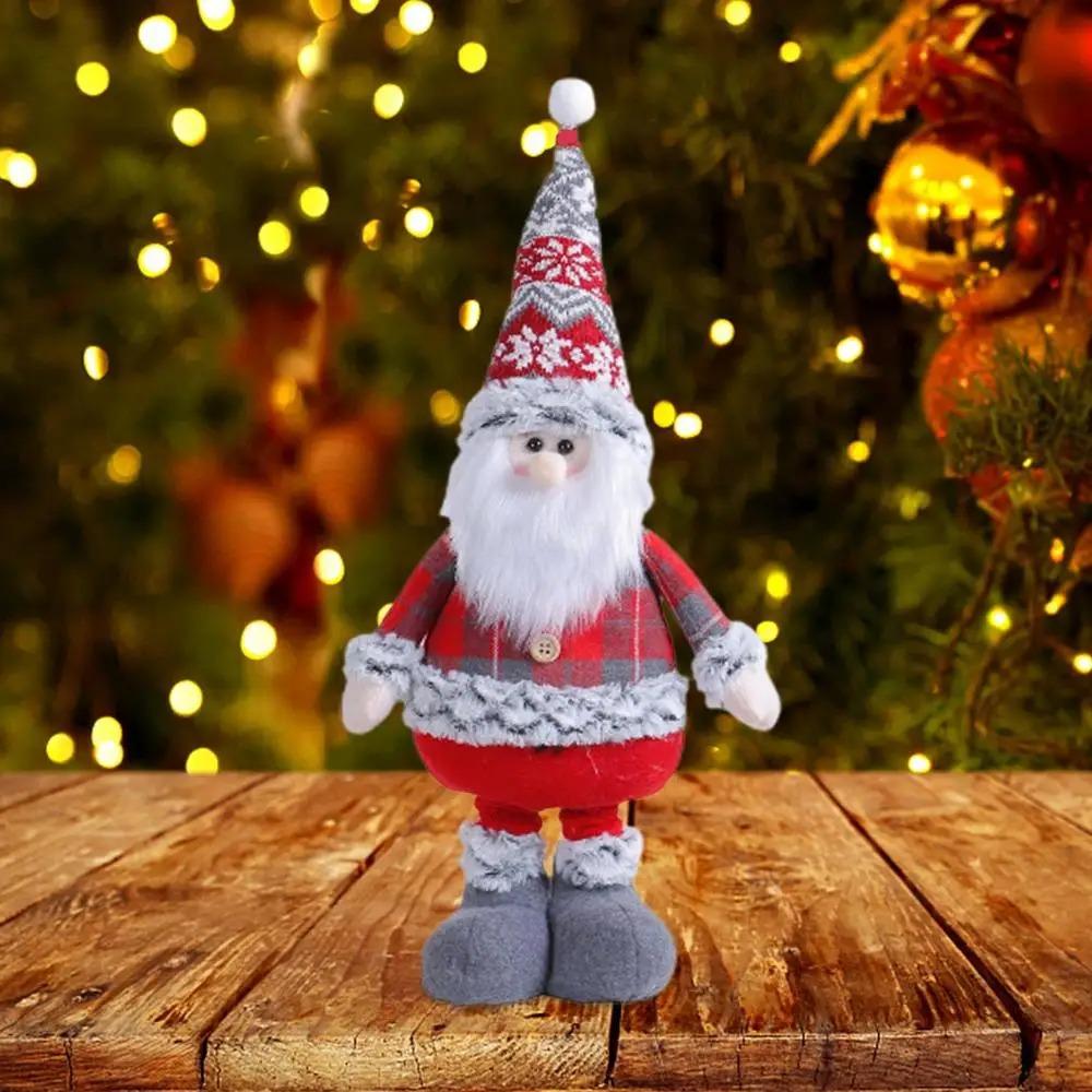 Снеговик Лось Санта Клаус Выдвижная кукла Милое Рождественское украшение для вечеринки