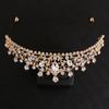 Bridal Wedding Tiara Crown Full Rhinestones Luxurious Style Headpiece for Stage Performance School Ball