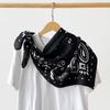 90cm Women Head Scarf Printed Silk Scarves Fashion Female Shawl Wrap  Summer Accessories
