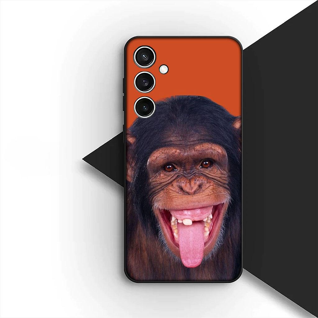 Casing Phone Cover for Samsung Galaxy S25 S24 S23 FE Ultra Plus S7 Edge S25+ S23+ A56 5G Case  Monkey Gorilla Ape Baby Animal